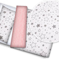 VELVET BLANKET + PILLOW SET LUXURY Baby Infant Nursery Warm 75X100 Milky Way
