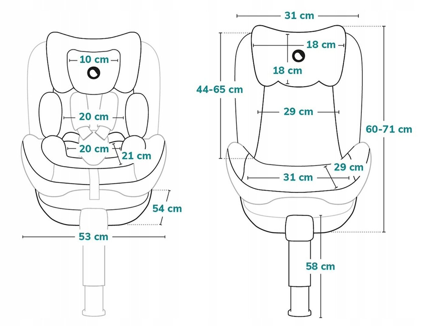 Red burgundy Baby Child Toddler Safety Car Seat Lionelo Braam ISOFIX 0-36 kg