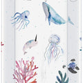 Baby Changing Mat Padded Hard Base 70x50cm Bolts Waterproof fit Cot 120x60cm Ocean