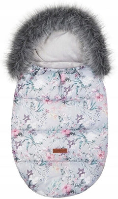 Lavender Garden Baby  Footmuff Collar Stroller Pushchair Sleeping Bag Husky Warm - MyHappy Baby