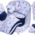 Baby 6pc Walk in the clouds  Double-sided Soft Cocoon Infant Nest Bed Cushion