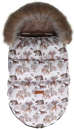 Winter Forest Baby  Footmuff Collar Stroller Pushchair Sleeping Bag Husky Warm - MyHappy Baby
