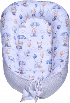 Baby 6pc Walk in the clouds  Double-sided Soft Cocoon Infant Nest Bed Cushion - MyHappy Baby