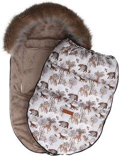 Winter Forest Baby  Footmuff Collar Stroller Pushchair Sleeping Bag Husky Warm - MyHappy Baby