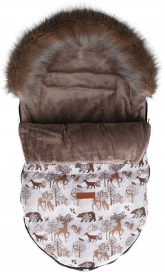 Winter Forest Baby  Footmuff Collar Stroller Pushchair Sleeping Bag Husky Warm - MyHappy Baby