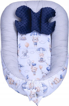 Baby 6pc Walk in the clouds  Double-sided Soft Cocoon Infant Nest Bed Cushion - MyHappy Baby