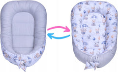 Baby 6pc Walk in the clouds  Double-sided Soft Cocoon Infant Nest Bed Cushion - MyHappy Baby