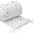 Padded 260cm Milky Way Cot Liner To Fit Crib Baby Nursery All round Cotton