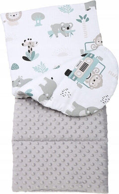 Baby 6pc Double-sided Soft Cocoon Infant Sleep Nest Bed Cushion SAGE/On Safari - MyHappy Baby