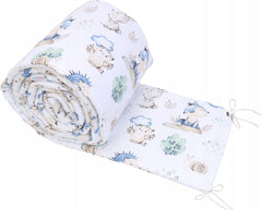 Baby Padded Bumper Fit Crib All-round 260cm Straight Cotton Wolf in The Forest - MyHappy Baby