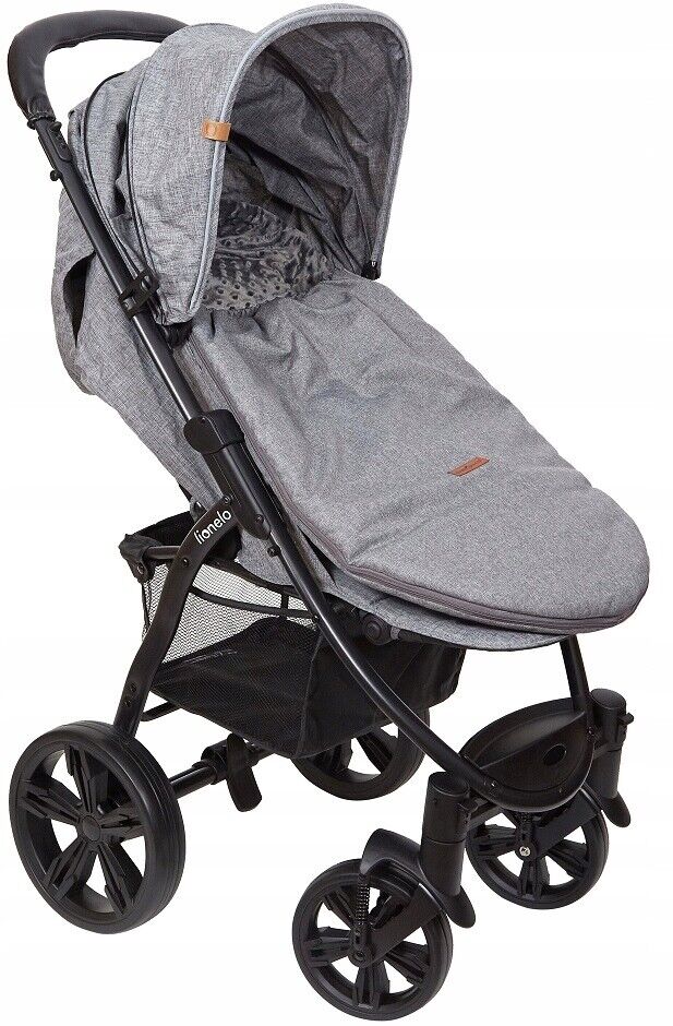 Dimple Dark Grey/Graphite Universal Hooded Footmuff Pushchair Stroller Buggy