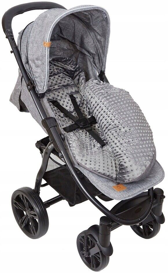 Dimple Dark Grey/Graphite Universal Hooded Footmuff Pushchair Stroller Buggy