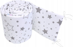Baby Padded Straight Bumper Cotton PROTECTION 180cm To Fit Cot Milky Way - MyHappy Baby