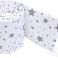 Baby Padded Straight Bumper Cotton PROTECTION 180cm To Fit Cot Milky Way