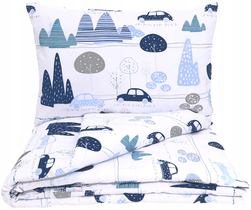 Baby Bedding 2pc 135x100cm Pillowcase Duvet Cover Retro Cars