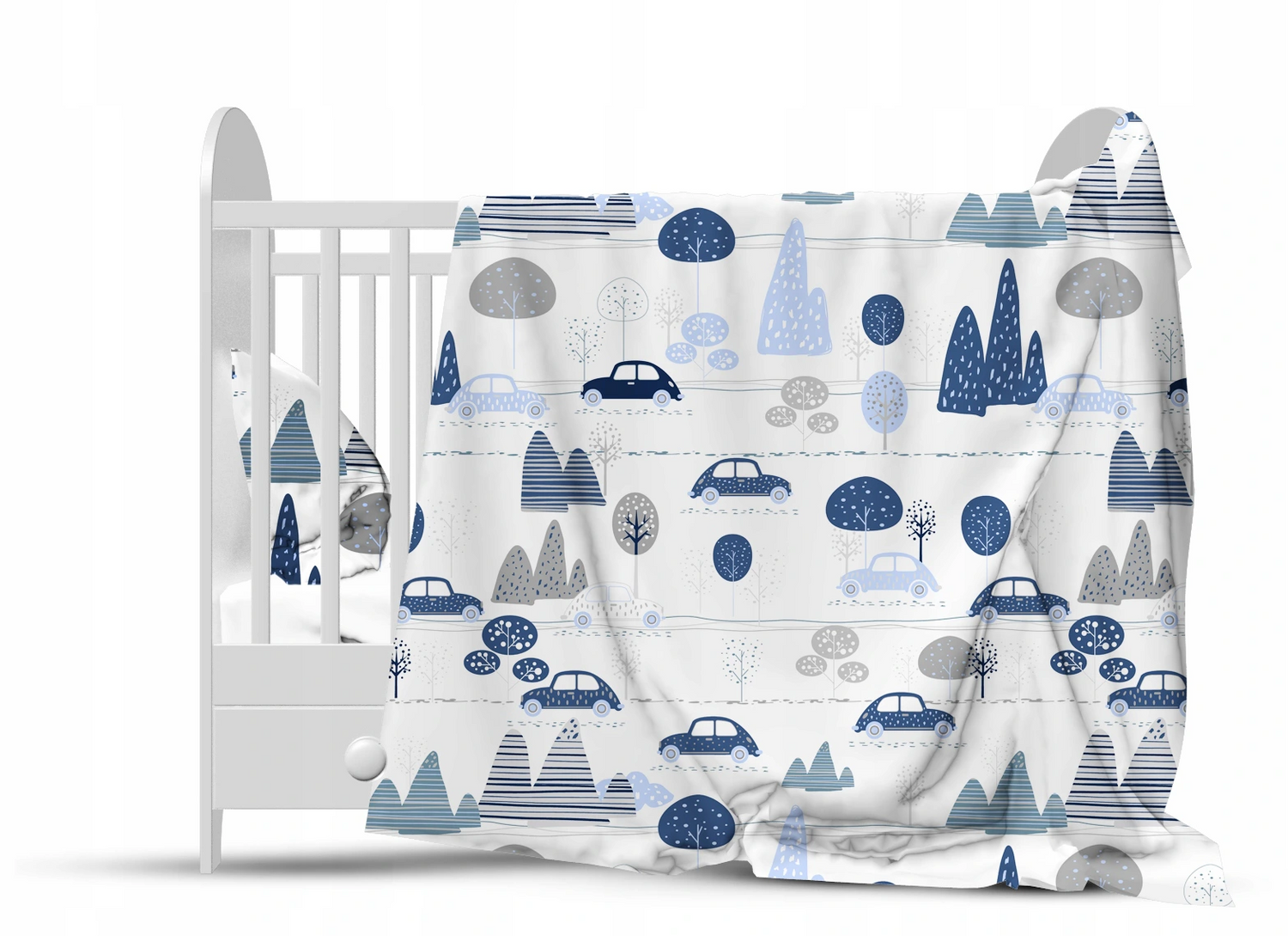 Baby Bedding 2pc 135x100cm Pillowcase Duvet Cover Retro Cars