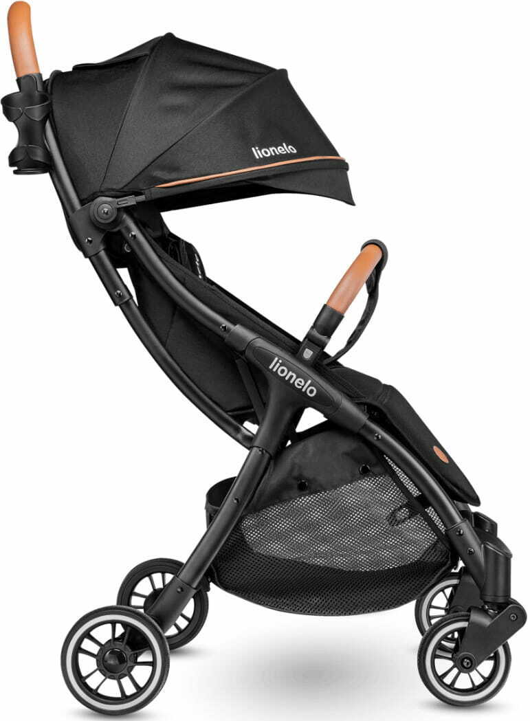 BABY LIGHTWEIGHT Pram Stroller Kids Buggy Pushchair Lionelo Julie One Black