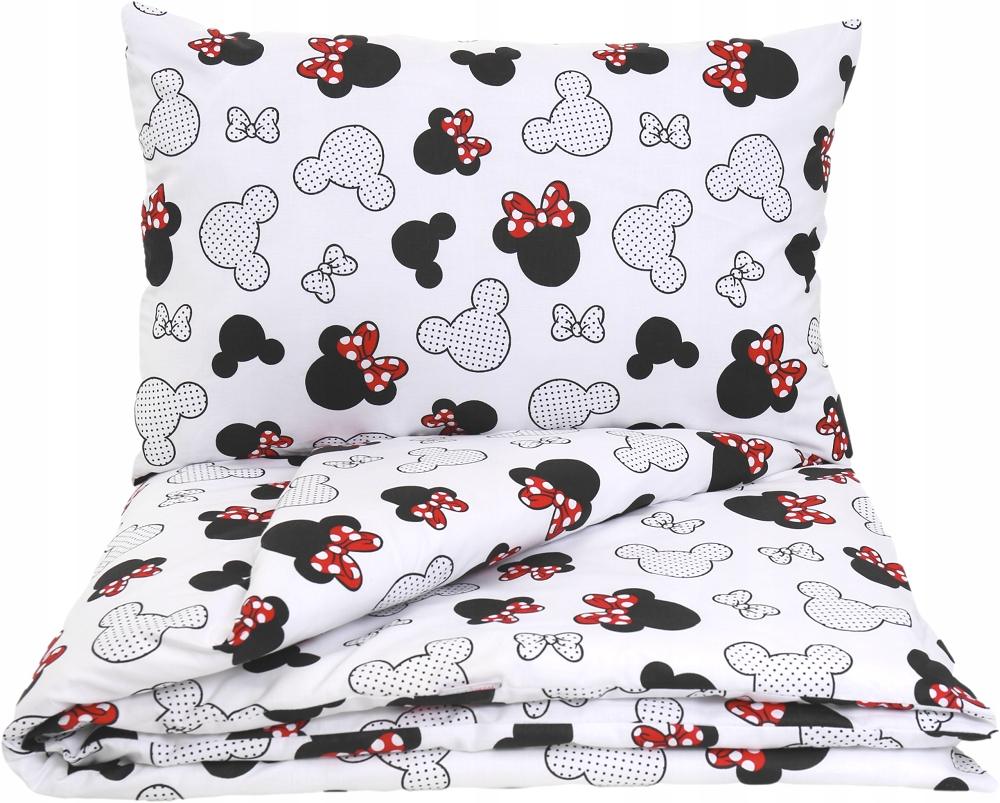 Baby Bedding 2pc 135x100cm Pillowcase Duvet Cover Little Mouse