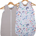 Baby Cotton Sleeping Bag Double Sided Sleepsack Quilted 1.0 Tog On the Meadow