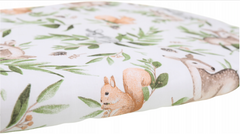 80x38cm Fitted Sheet 100% Cotton for Baby Moses Basket Pram Bassinet Green Glade - MyHappy Baby