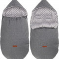 Dimple Dark Grey/Grey Universal Hooded Footmuff Pushchair Stroller Buggy