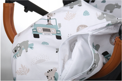 Baby 2pc Bedding Set fit Crib/Cradle/Moses basket/Pushchair 70x80cm On Safari - MyHappy Baby