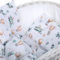 Baby 2pc Bedding Set fit Cradle/Moses basket/Pushchair 70x80cm Dreamy Flight