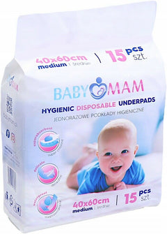 Baby Disposable Changing Mats Under pads Bed Cot Waterproof 60 x 40cm 15 sheets - MyHappy Baby