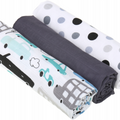Baby Muslin Nappies Cloth Diaper Cotton 3-PACK Colourful 70x70cm Cars graphite