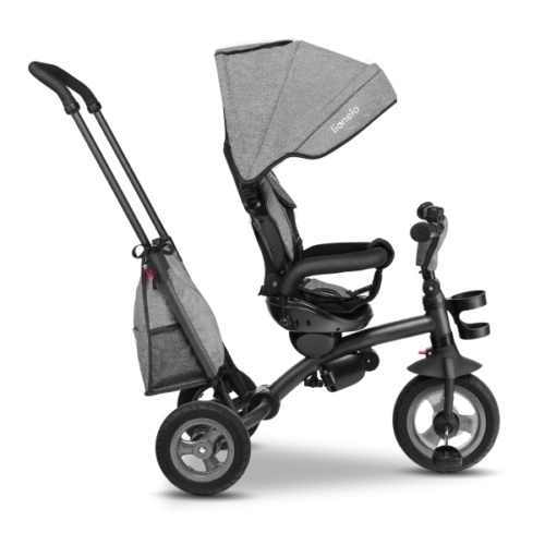 Bike Stroller Tricycle With Bag Lionelo Tris Stone Grey 2 In 1