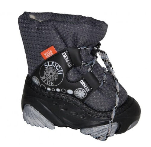 DEMAR Baby Kids Snow Winter Boots Woollen Fur - Grey