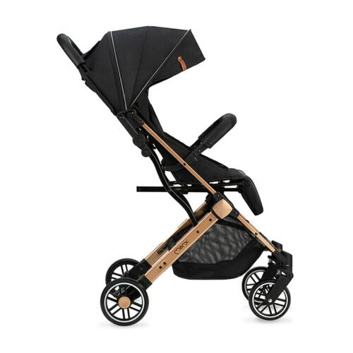 Baby Stroller Lightweight Maneuverable Folded Pushchair Buggy Momi Estelle Black