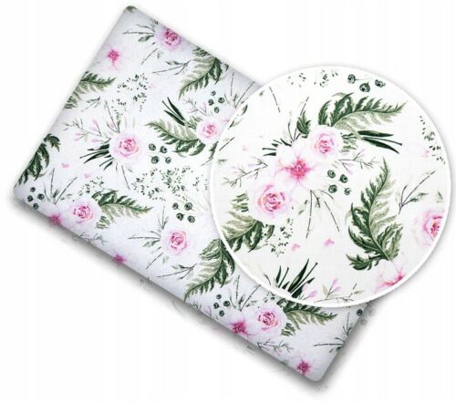 100% Cotton Baby Bed Fitted Sheet Colorful Fit Cot Bed 140x70cm Garden Flowers