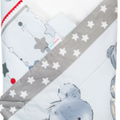 Baby  Swaddle Wrap Newborn Blanket Cottion Sleeping Bag Cuddle bears grey