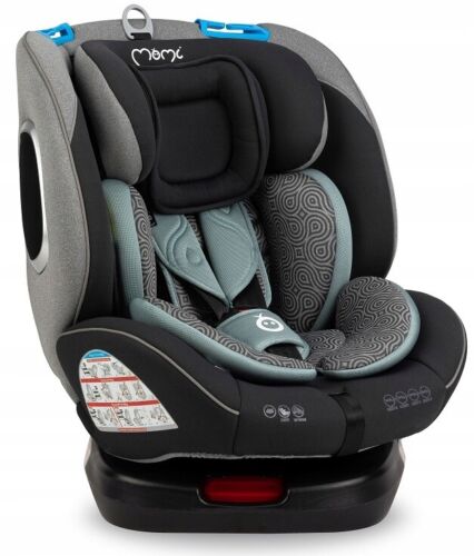 MoMi TORDI Turquoise Car Seat Child Baby Swivel Base Isofix 360° Booster 0-36Kg