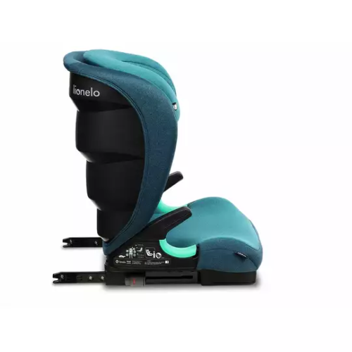 Green Turquoise Lionelo Car Seat ISOFIX Support Kids Child i-Size Neal 15-36 kg