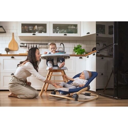 Baby bouncer Momi LUMIWOOD Rocking chair with music and vibration NAVY
