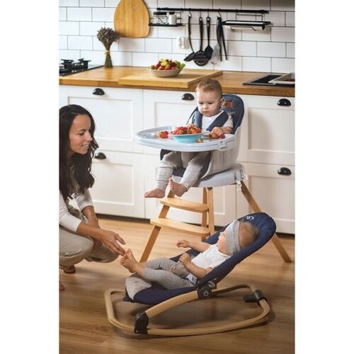 Baby bouncer Momi LUMIWOOD Rocking chair with music and vibration NAVY