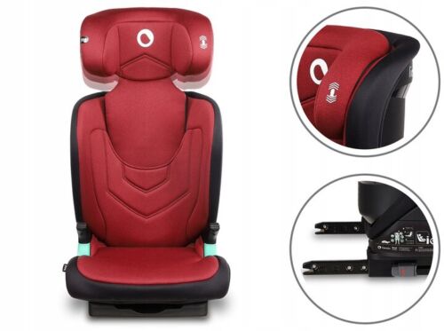 Red burgundy Lionelo Car Seat ISOFIX Support Kids Child i-Size Neal 15-36 kg