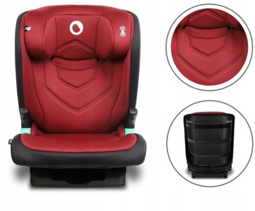 Red burgundy Lionelo Car Seat ISOFIX Support Kids Child i-Size Neal 15-36 kg