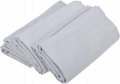 Baby Muslin Nappies Cloth Diaper Cotton 3-PACK 70x70cm Plain Grey - MyHappy Baby