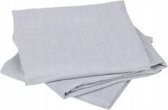 Baby Muslin Nappies Cloth Diaper Cotton 3-PACK 70x70cm Plain Grey - MyHappy Baby
