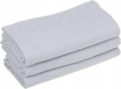 Baby Muslin Nappies Cloth Diaper Cotton 3-PACK 70x70cm Plain Grey - MyHappy Baby