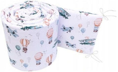 Baby Padded Bumper Fit Crib All-round 260cm Straight 100% Cotton Dreamy Flight - MyHappy Baby