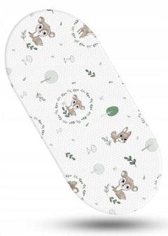 80x38cm Fitted Sheet 100% Cotton for Baby Moses Basket Pram Fairy-tale Forest - MyHappy Baby