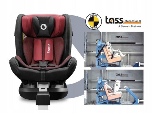 Red burgundy Baby Child Toddler Safety Car Seat Lionelo Braam ISOFIX 0-36 kg