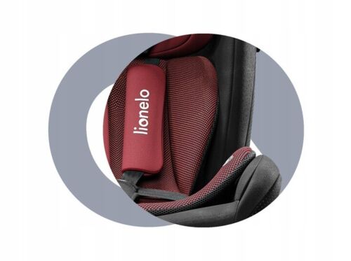 Red burgundy Baby Child Toddler Safety Car Seat Lionelo Braam ISOFIX 0-36 kg