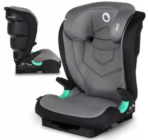 Grey Stone Lionelo Car Seat ISOFIX Support Kids Child i-Size Neal 15-36 kg