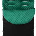 Universal Footmuff Fit Pushchair Buggy Stroller Pram Baby Cosy Toes Dimple Soft  Black/Green