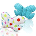 Butterfly Dimple Pillow Baby head and neck support Turquoise - colorful dots